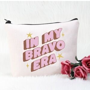 Canvas Cosmetic Bag In My Bravo Era NWOT